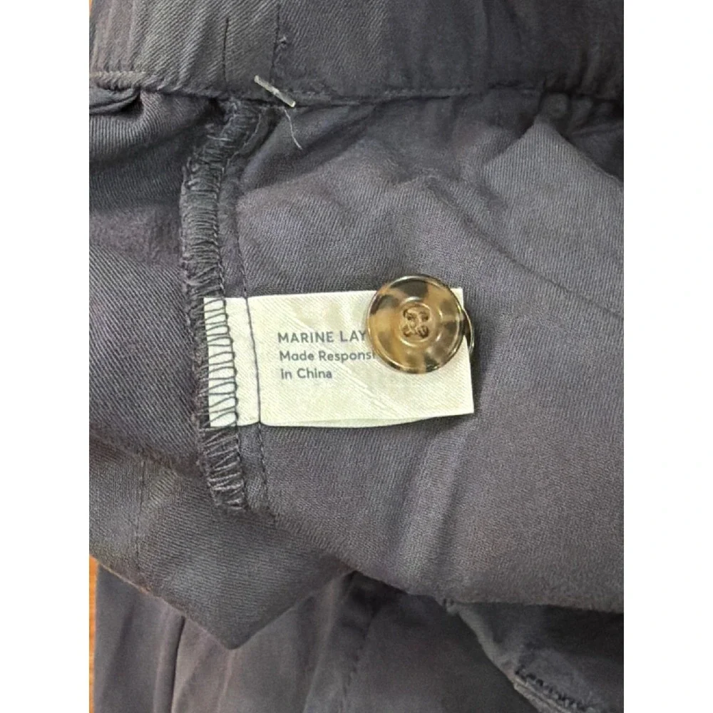 NWT Marine Layer Breeze Saturday Chino Mens Blue India Ink Tall Medium